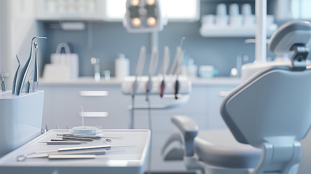 Photo photo of dental office with dental equipment in dental background