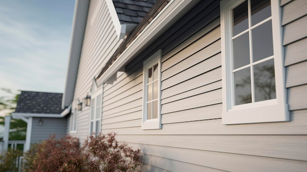 A photo of a detailed shot of a homes exterior