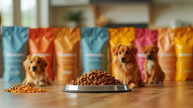 Photo photo of a dog food canvas purity and quality in every bowl