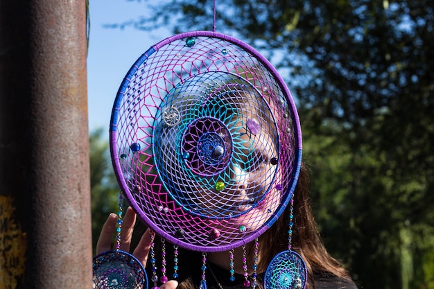 Photo of a dreamcatcher made by hand