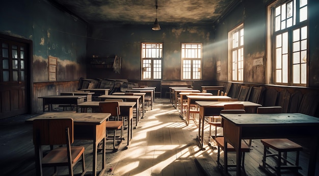 Photo of empty classroom