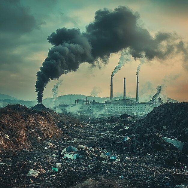 Photo photo of environment pollution