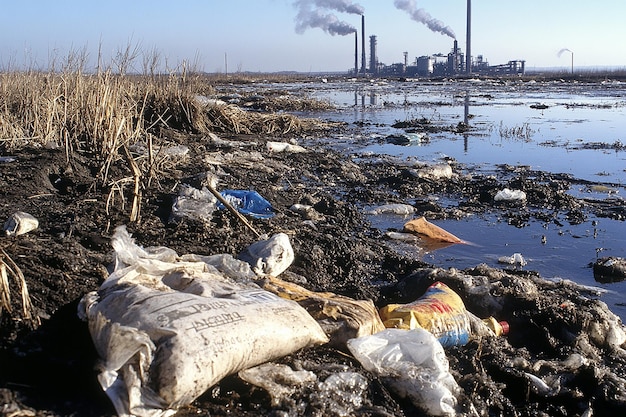 Photo photo of environment pollution