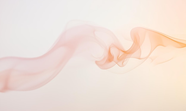 Photo a photo of ethereal smoke illuminated by a soft peach light creating a gentle and calming effect