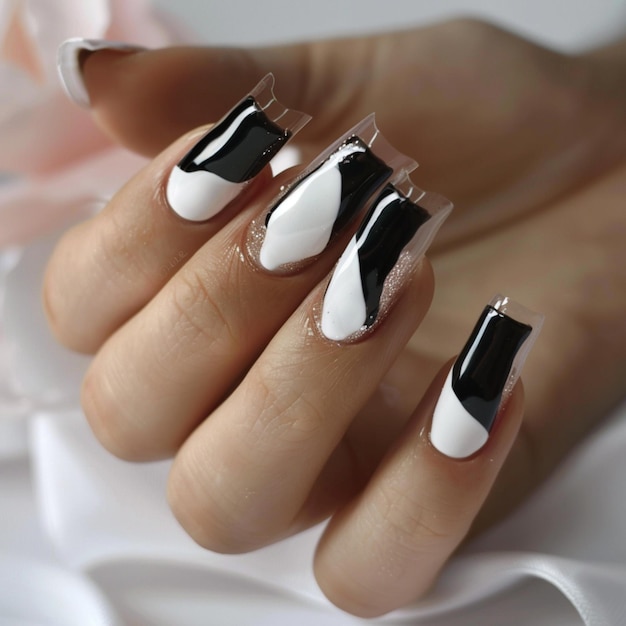 Photo featuring French style nails