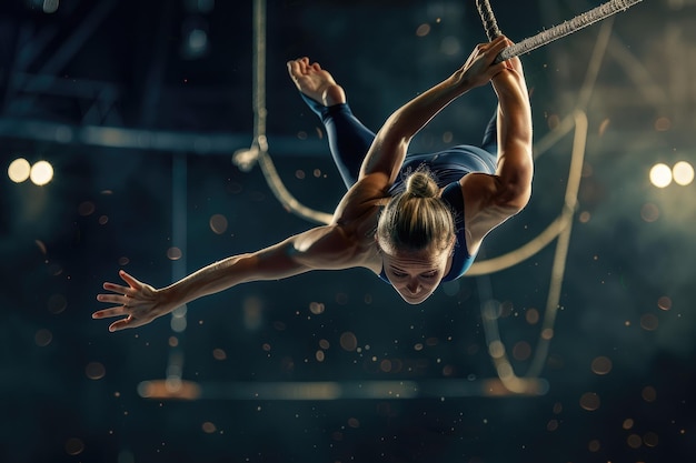 Photo of Female Gymnast in Action