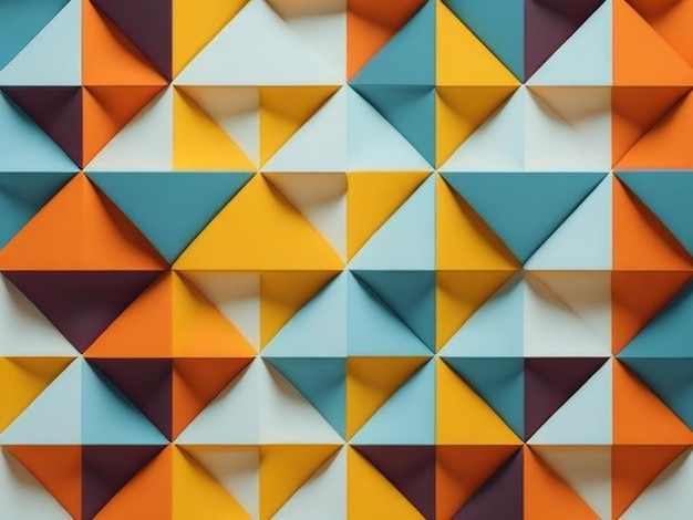 Photo flat geometric colorful background