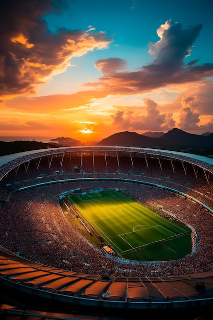 Photo of a football stadium