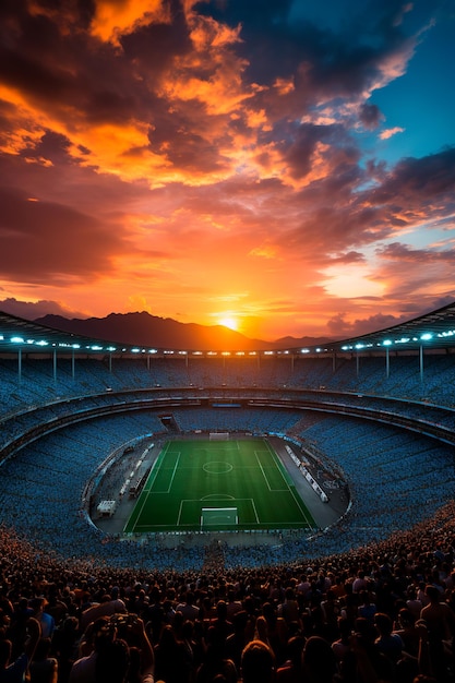 Photo of a football stadium