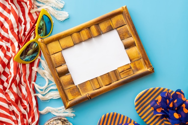  photo frame, seashells