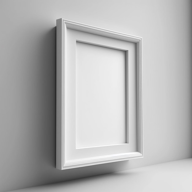 Photo frame in the wall Ai generative