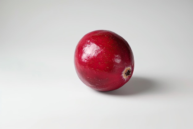 photo of a fresh cranberry fruit isolated on white background