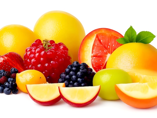 Photo Fresh Fruits on the wooden background