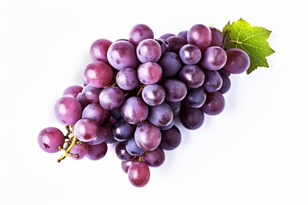 Photo fresh grapes on a white background