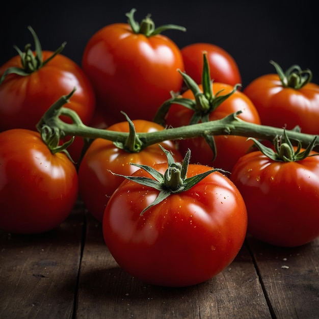 photo fresh red tomatoes