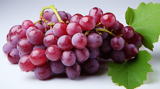 Photo of fresh and sweet red and green grapes