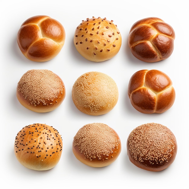 Photo photo of freshly baked sweet buns and pastries perfect for a gourmet treat