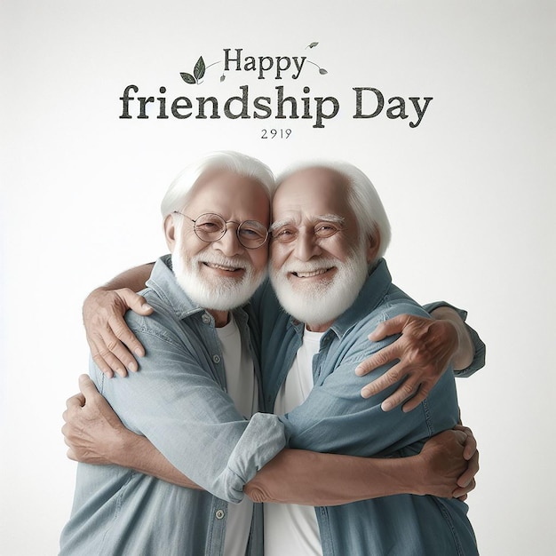 A photo of Friendship Day photo and Template AI Generated