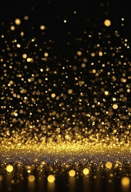 a photo of gold glitters from the new years eve