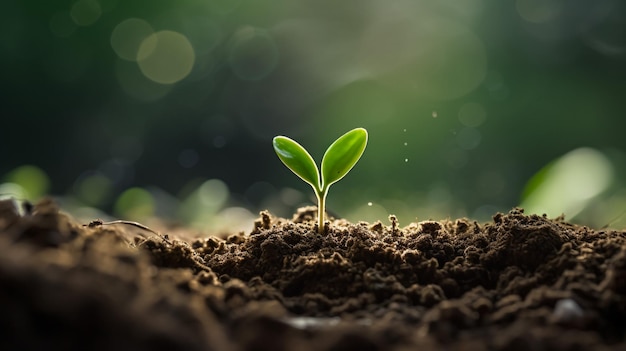 photo of growing seed life cycle of a plant