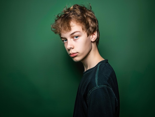 Photo of Handsome Teenage Young Guy Looking at Camera