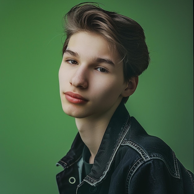 Photo of Handsome Teenage Young Guy Looking at Camera