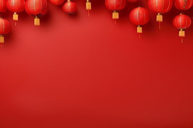 Photo happy Chinese new year banner design background design ai generated