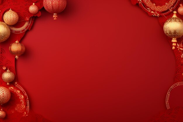 Photo happy Chinese new year banner design background design ai generated