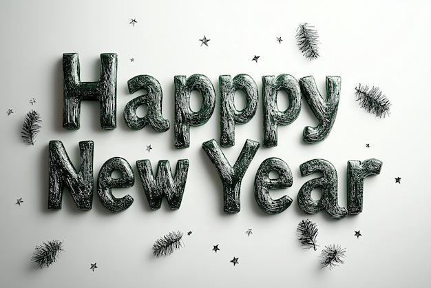 Photo photo of happy new year balloon letter background