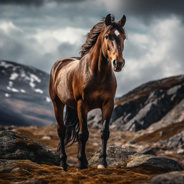 Photo photo of horse full shot high quality hdr 16k ultra hd