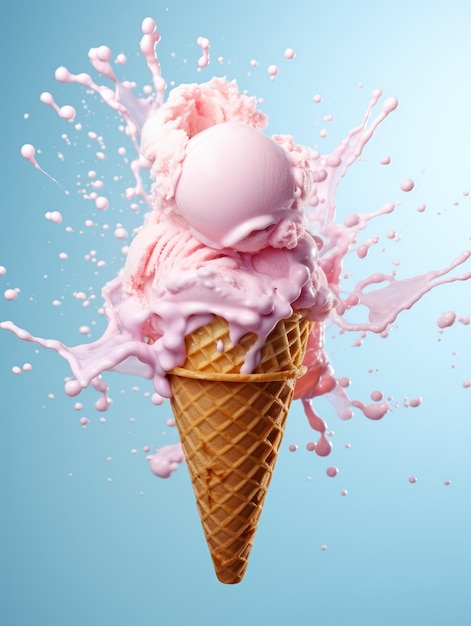 a photo of ice cream