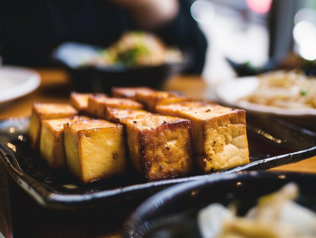 photo illustration of Fried Tofu on Table