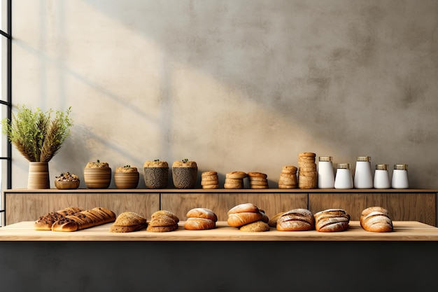 photo of inside bread shop