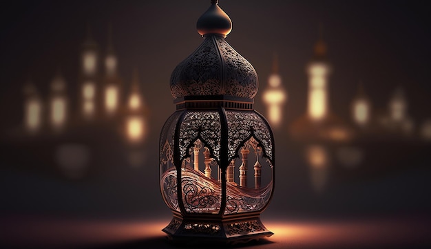 Photo of islamic grand mosque night light mosjid photography