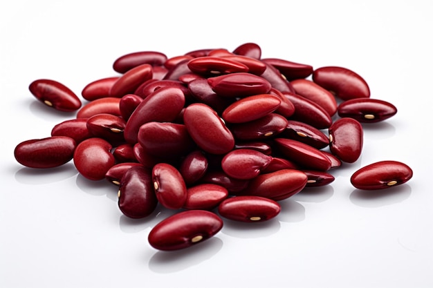 Photo of kidney beans with no background