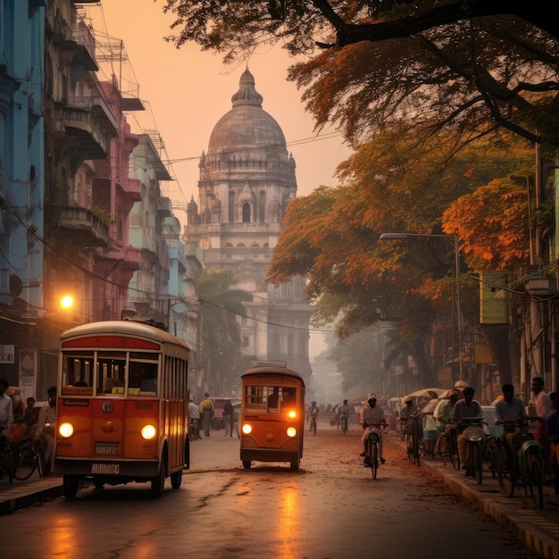 Photo of Kolkata silhouette