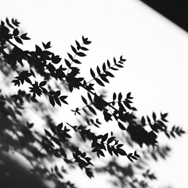 Photo of Laurel Leaves Shadow Producing Dense Overlapping Shapes Dark and Rich With Deep Contrasts