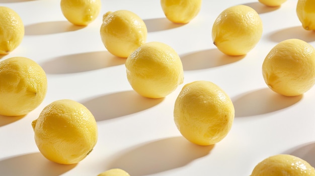 Photo photo of a lemon on a white background