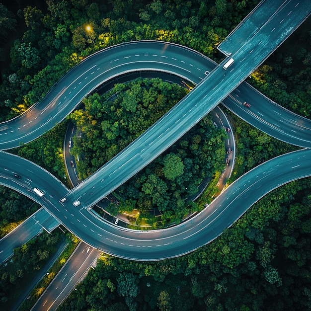 a photo of a lonely highway on a foggy night