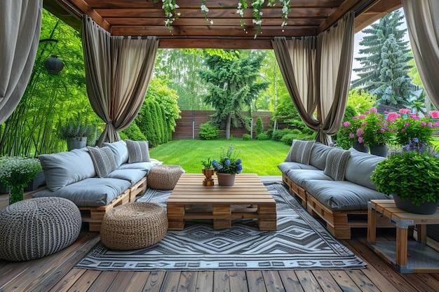 A Photo of luxury garden furniture at the patio