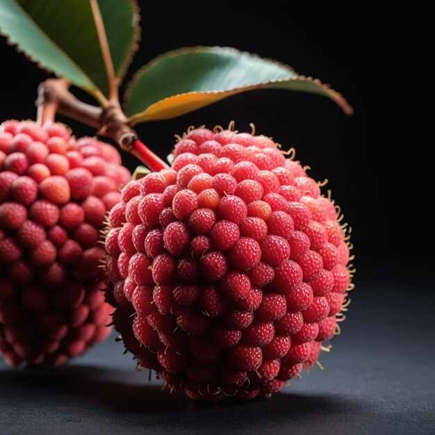 Photo of lychee isolated on background