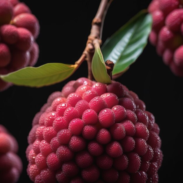 Photo of lychee isolated on background