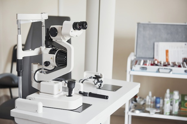 Photo of medical apparatus standing in the office with other equipment