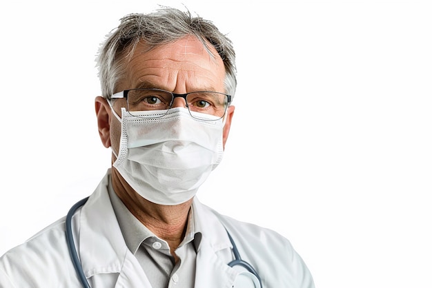 Photo of medical doctor wearing face mask