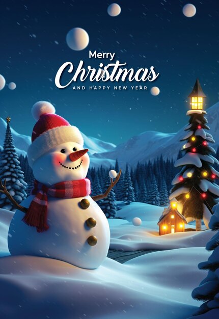 Photo of merry christmas greetings wishes banner design