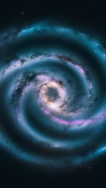 Photo a photo of the milky way galaxy spinning slowly