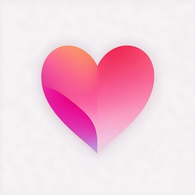 A photo minimalist heart clipart gradient outline