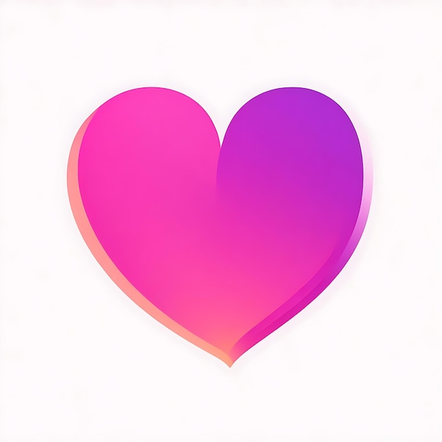 A photo minimalist heart clipart gradient outline