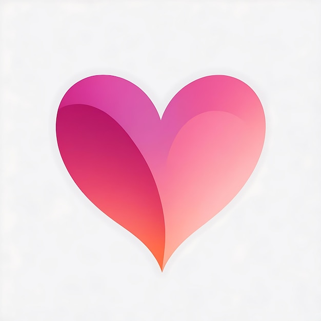 A photo minimalist heart clipart gradient outline