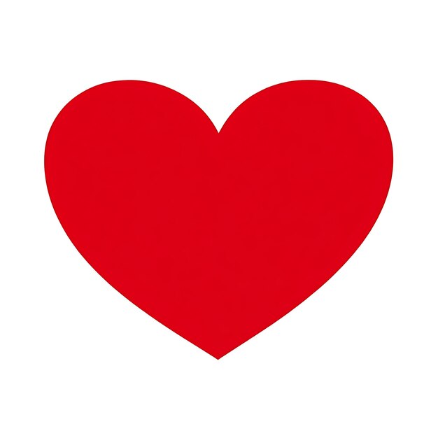 A photo minimalist heart clipart red outline